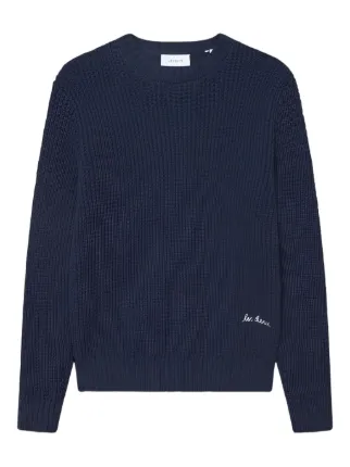 Les Deux Alvin ワッフルニット セーター | ブルー | FARFETCH JP
