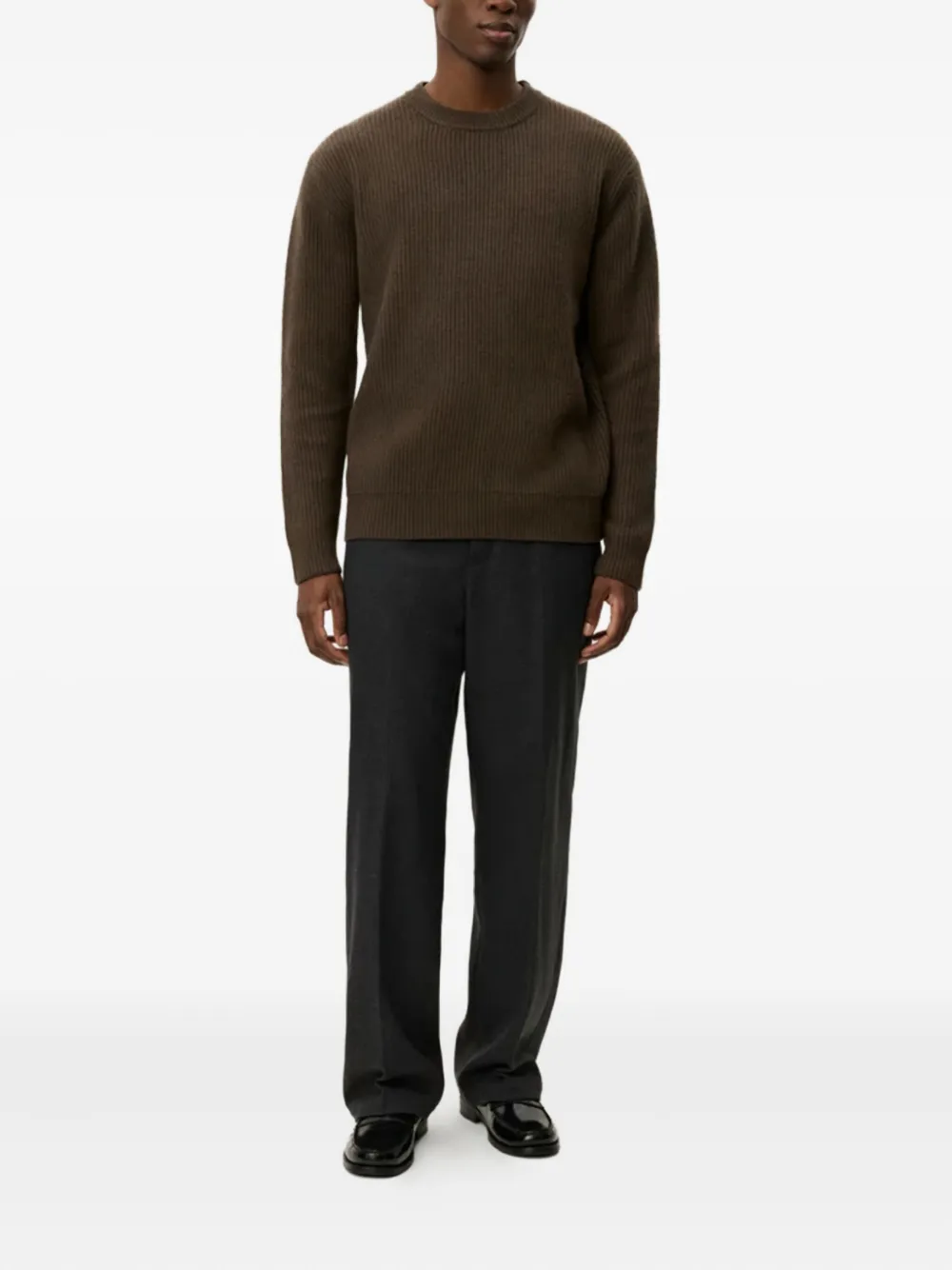 Les Deux ribbed crew-neck jumper | Knitted Sweaters | Image 2