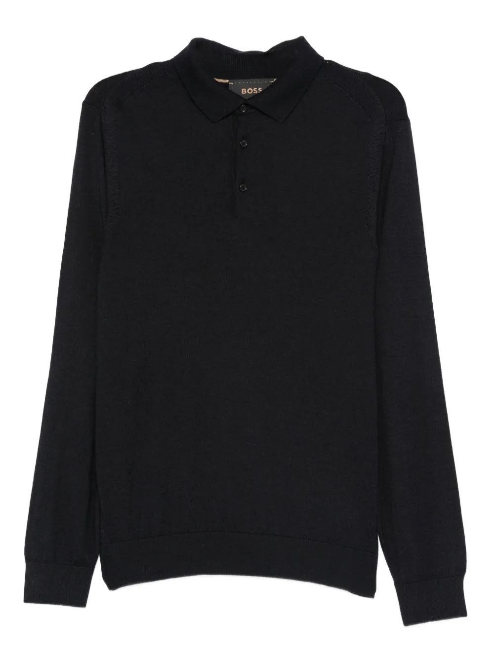 BOSS long-sleeve polo shirt | Blue | Image 1