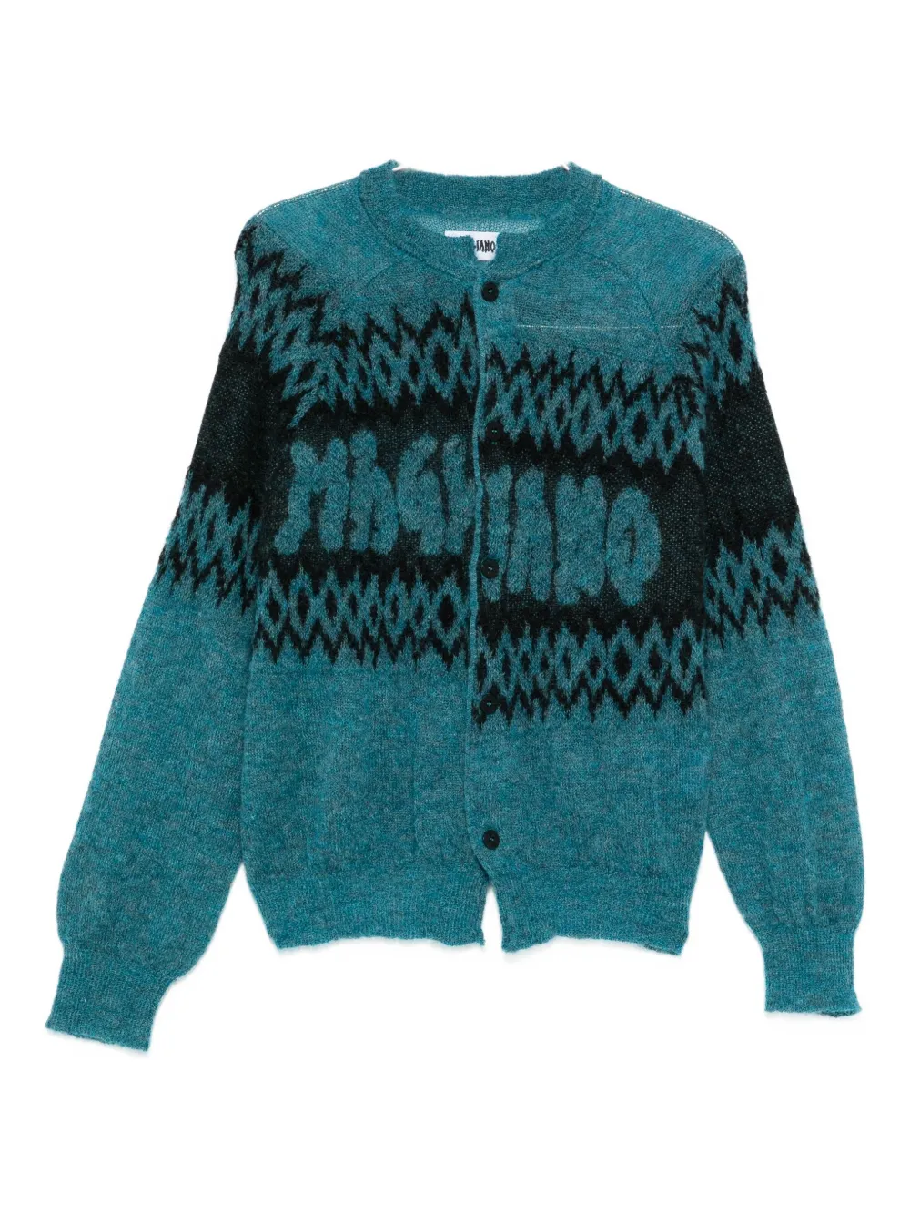 Magliano Patterned Buttoned Cardigan In Blue