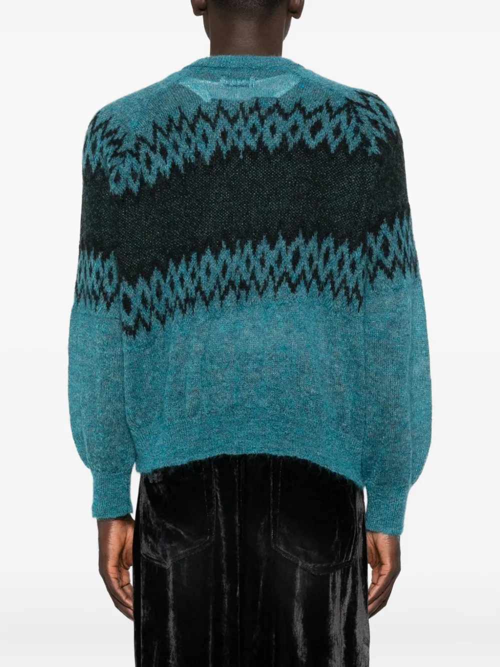 Magliano Patterned Buttoned Cardigan In Blue