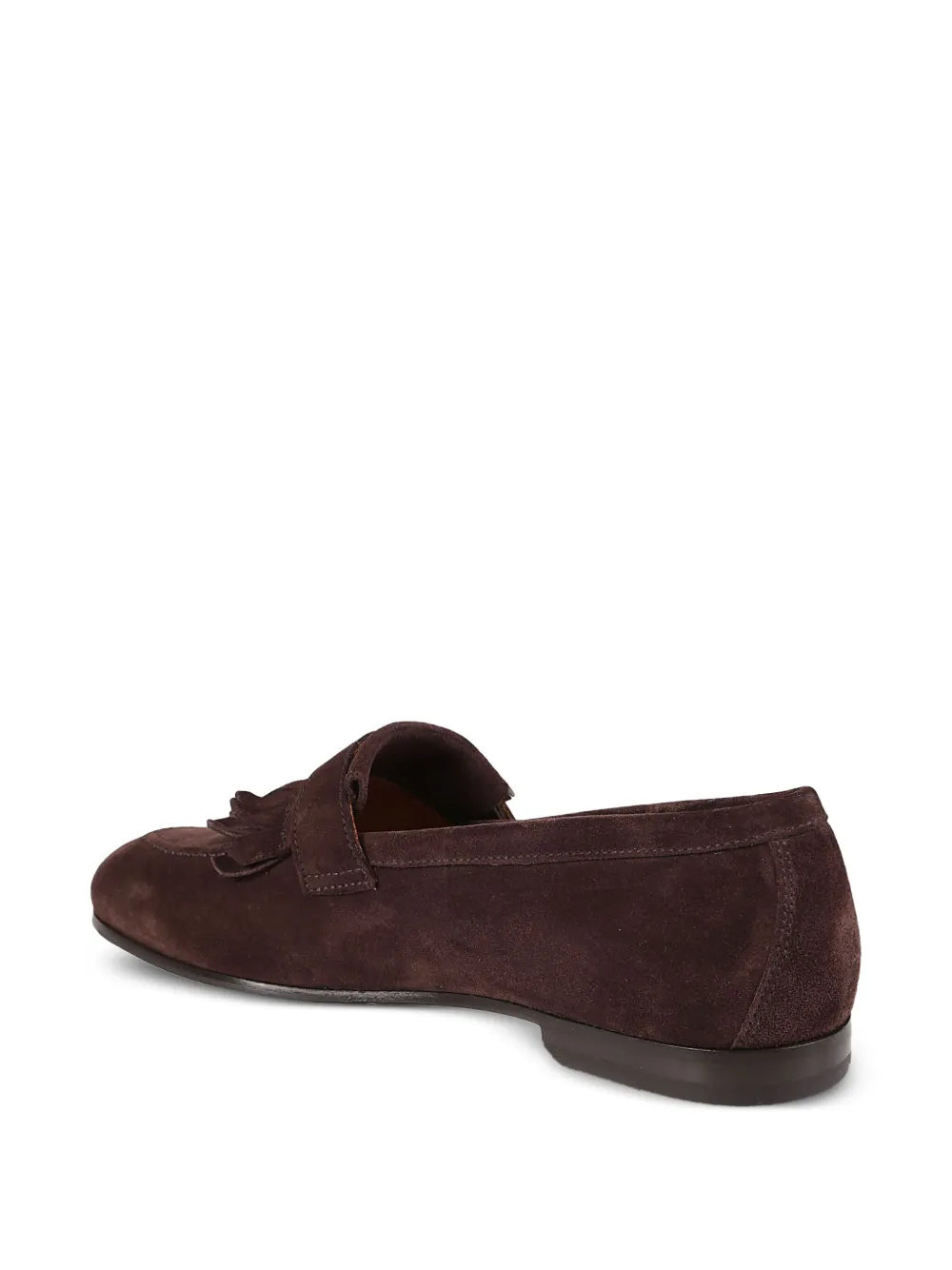 Doucal's Loafers met franje en gespsluiting Bruin