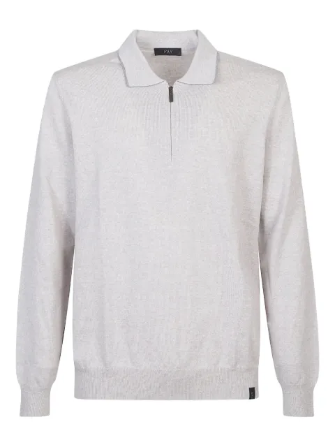 Fay zip-front polo shirt