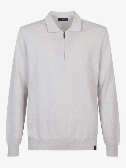 Fay zip-front polo shirt