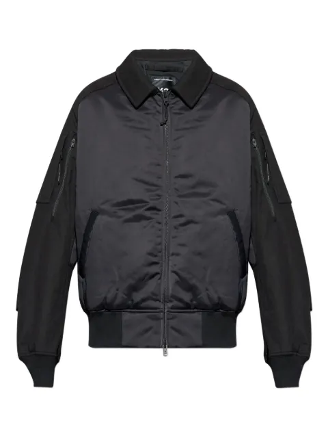Y-3 contrast-panel bomber jacket