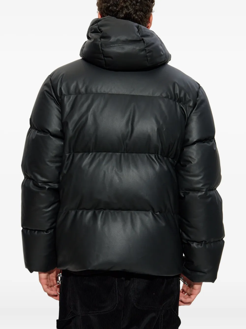 Moncler Gewatteerd jack met capuchon Zwart
