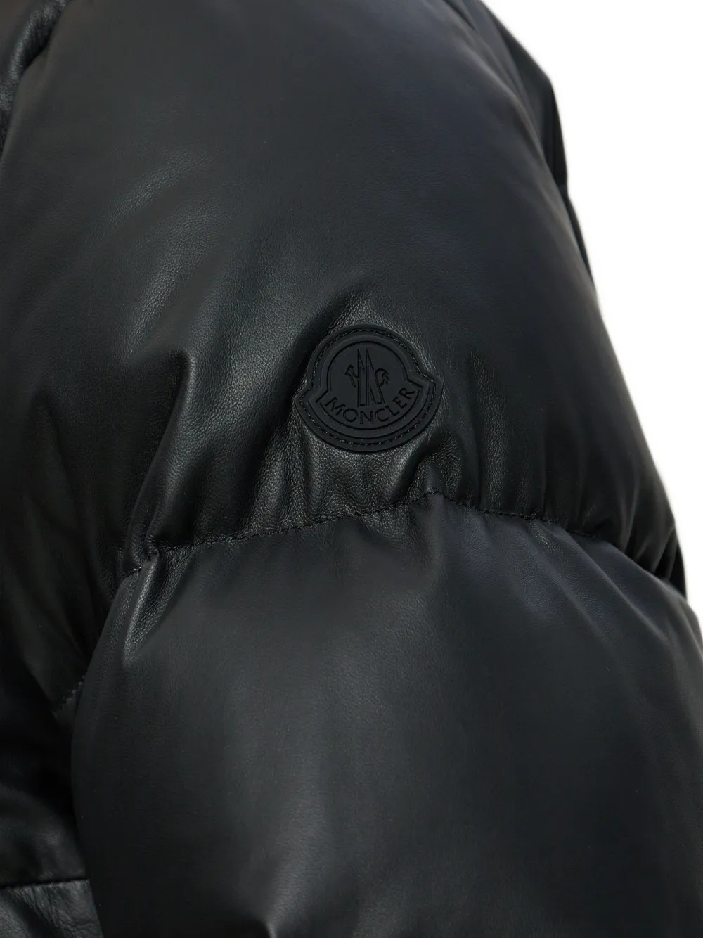 Moncler Gewatteerd jack met capuchon Zwart