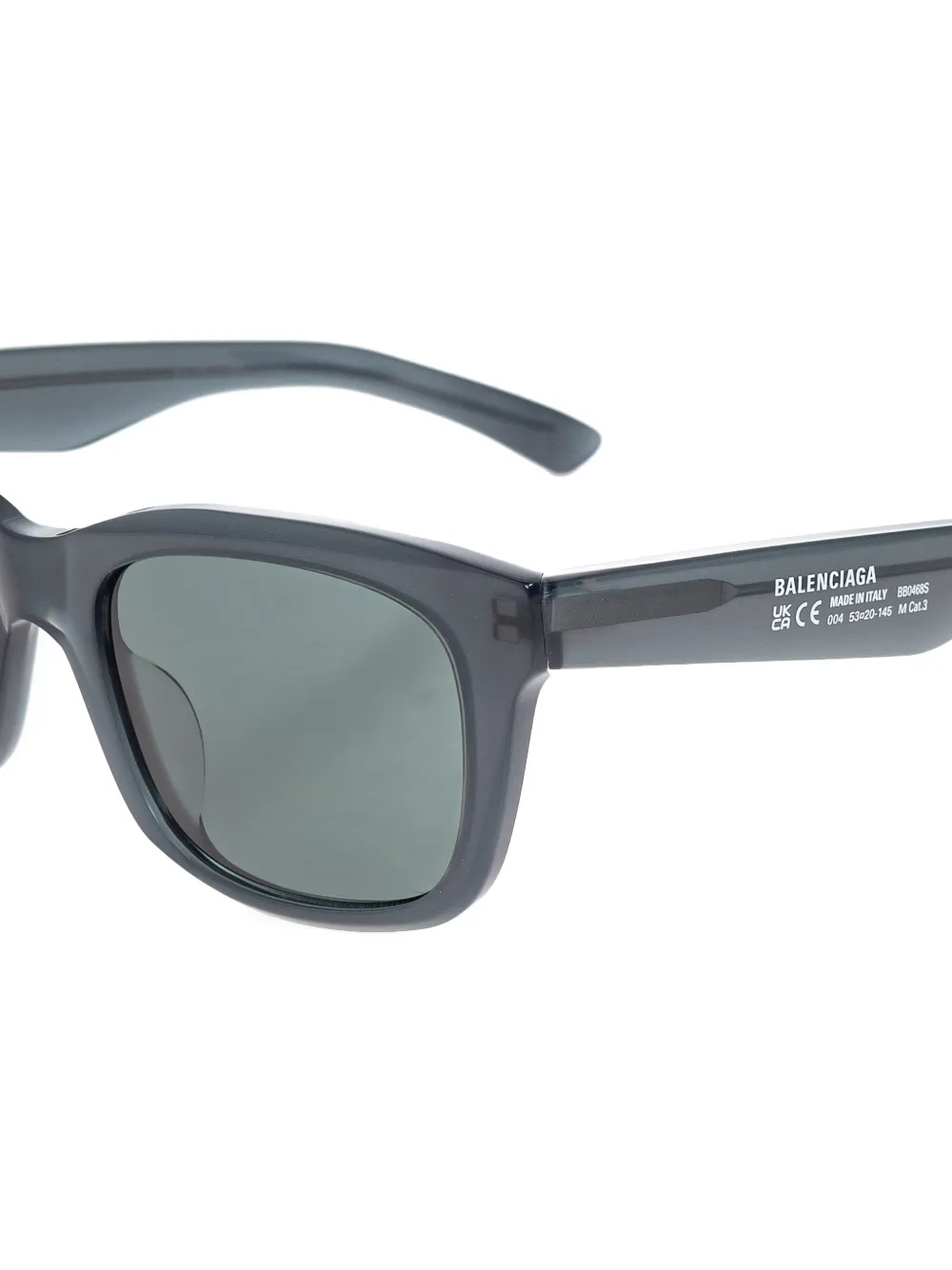 Balenciaga Eyewear Zonnebril met vierkant montuur Groen