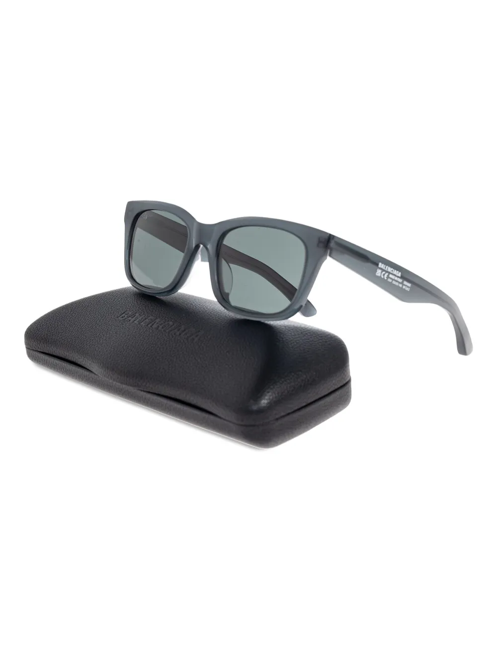 Balenciaga Eyewear Zonnebril met vierkant montuur Groen