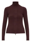 ISABEL MARANT Cecile high-neck zip-front cardigan - Red