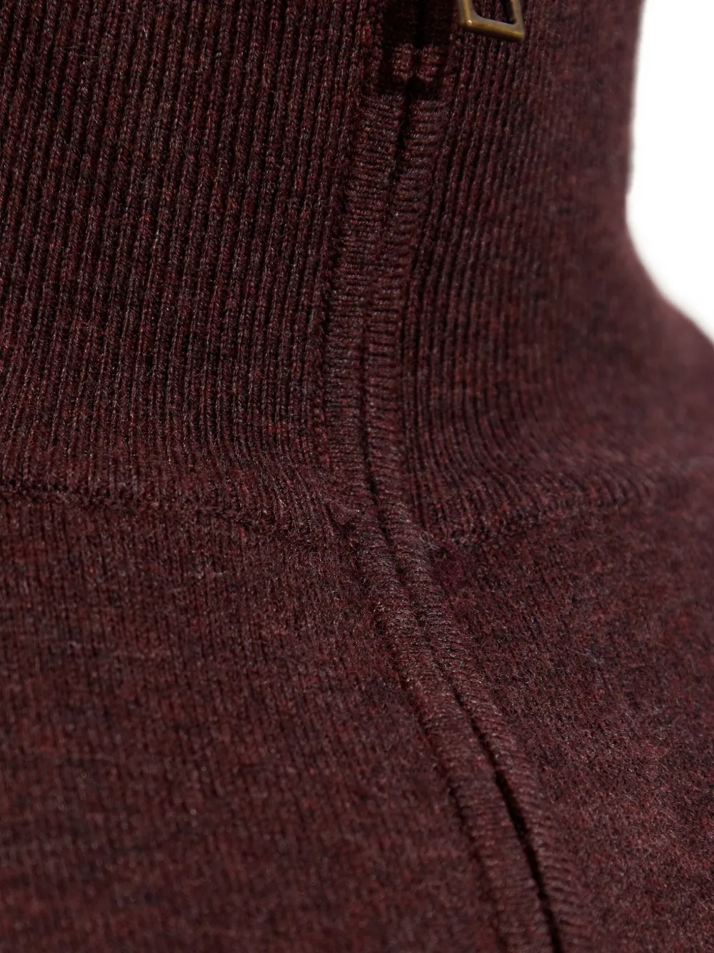 Isabel Marant Cecile High-neck Zip-front Cardigan In Burgundy