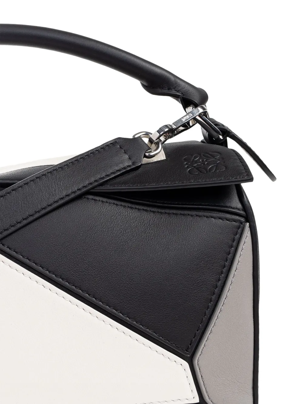 Loewe Leather Tote Bag In Black