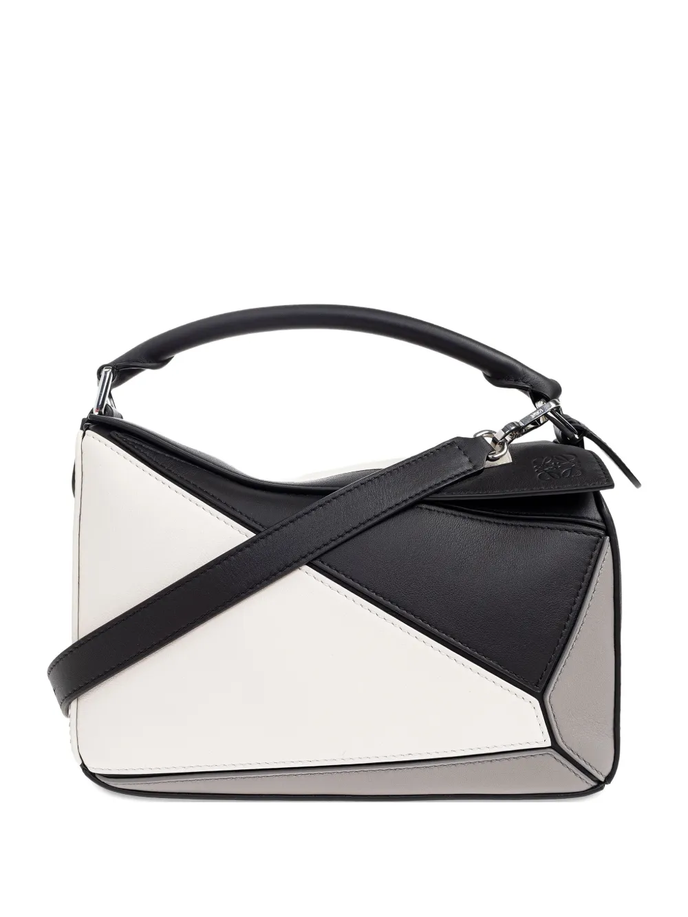 Loewe Leather Tote Bag In Black