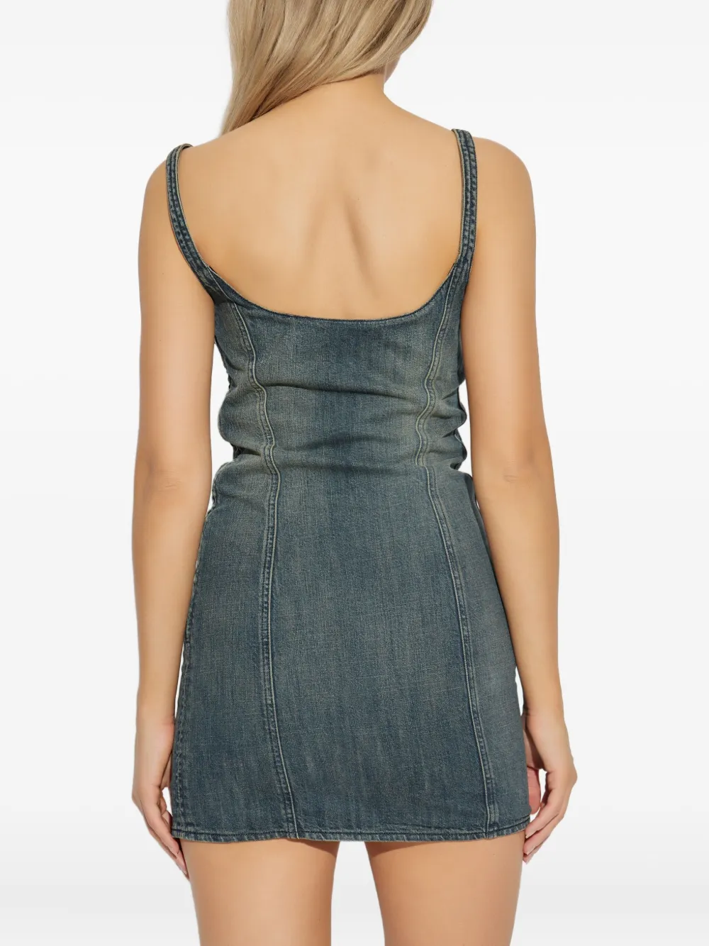 Balenciaga Denim mini-jurk Blauw