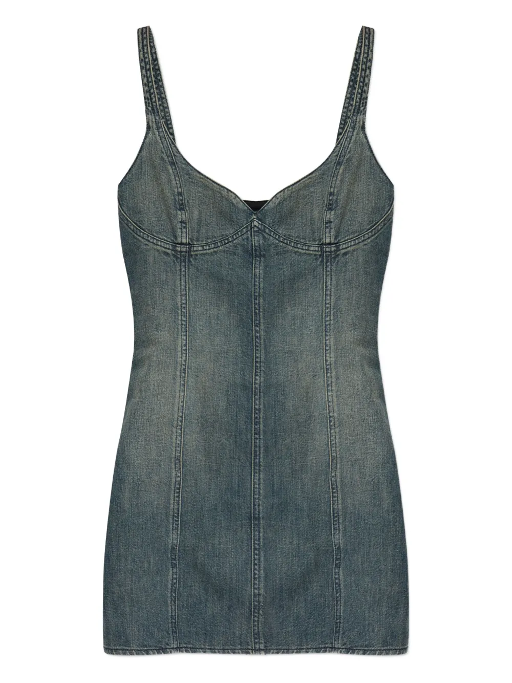 Balenciaga denim mini dress - Blue