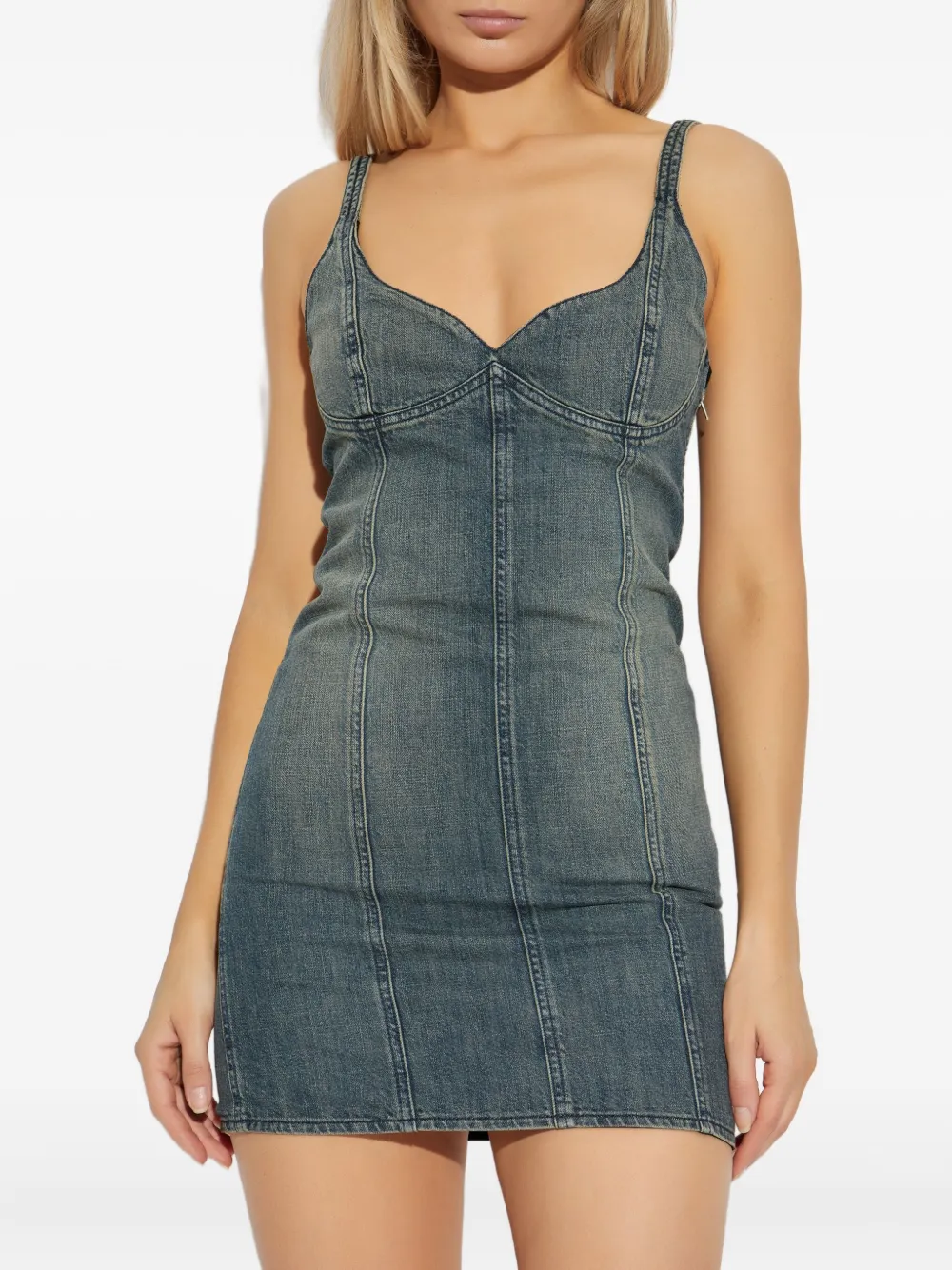 Balenciaga Denim mini-jurk Blauw