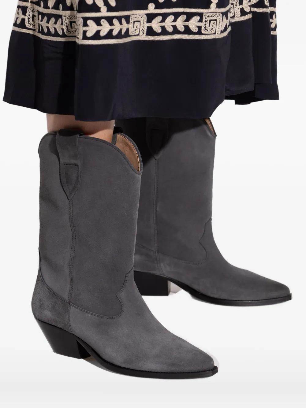 ISABEL MARANT 40mm Duerto suede ankle boots Grey
