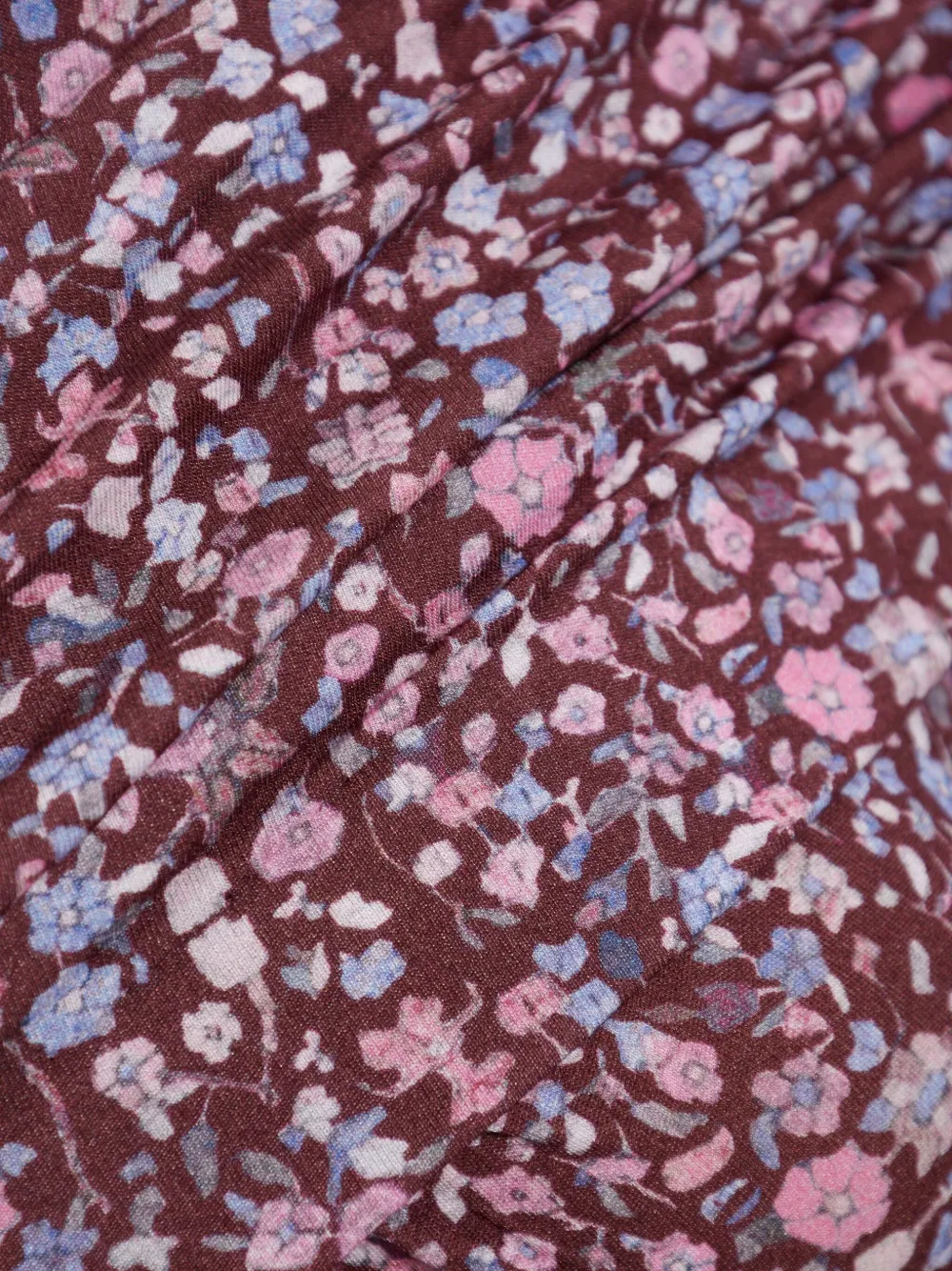 Isabel Marant Étoile Draped Floral-print Top In Purple