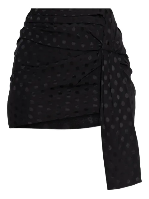ISABEL MARANT polka-dot draped mini skirt