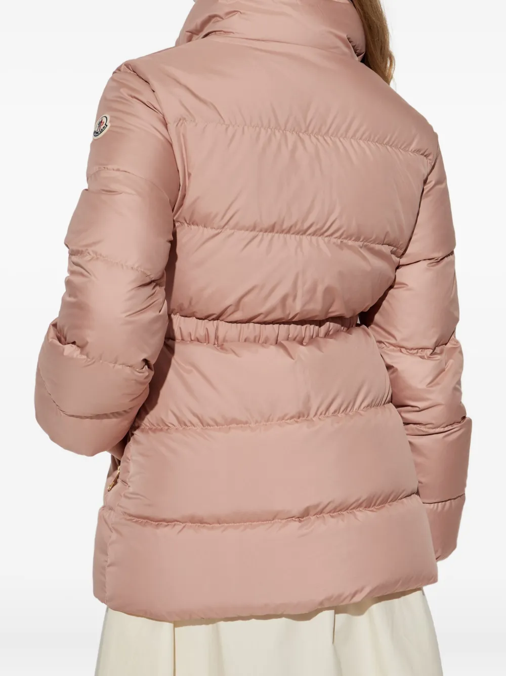 Moncler Brossette Down Jacket In Pink