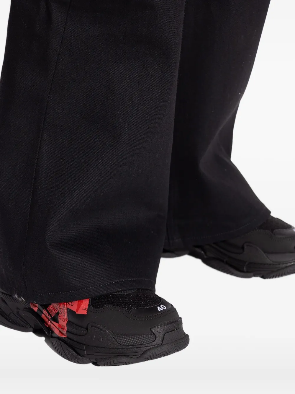 Balenciaga Triple S sneakers met banddetail Zwart