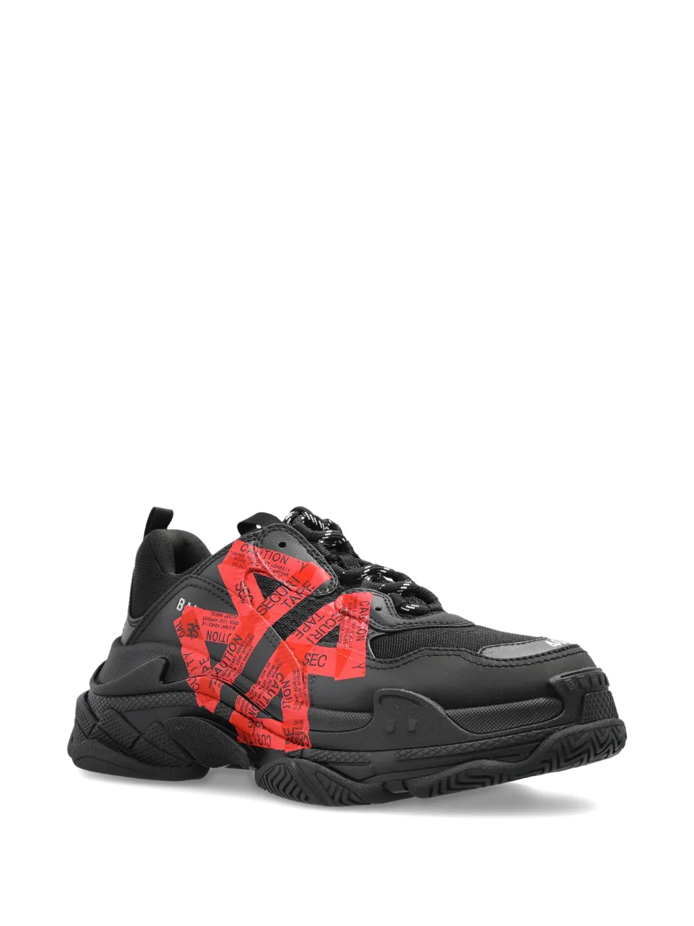 Balenciaga Triple S sneakers met banddetail Zwart