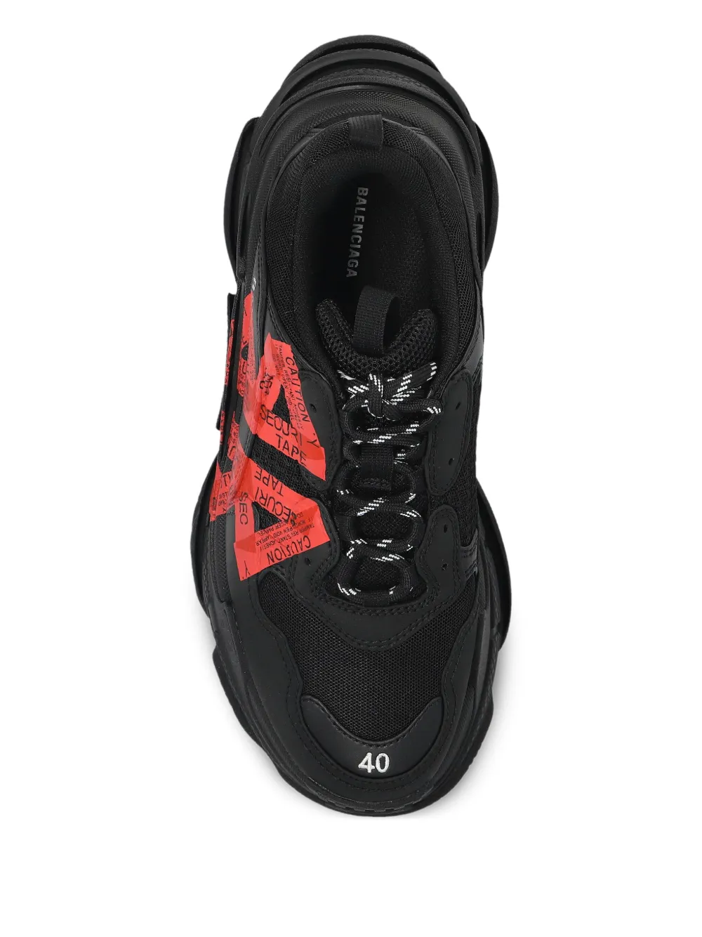 Balenciaga Triple S sneakers met banddetail Zwart