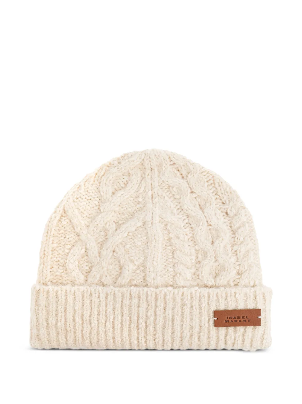 ISABEL MARANT cable-knit beanie hat | Neutrals | Image 1