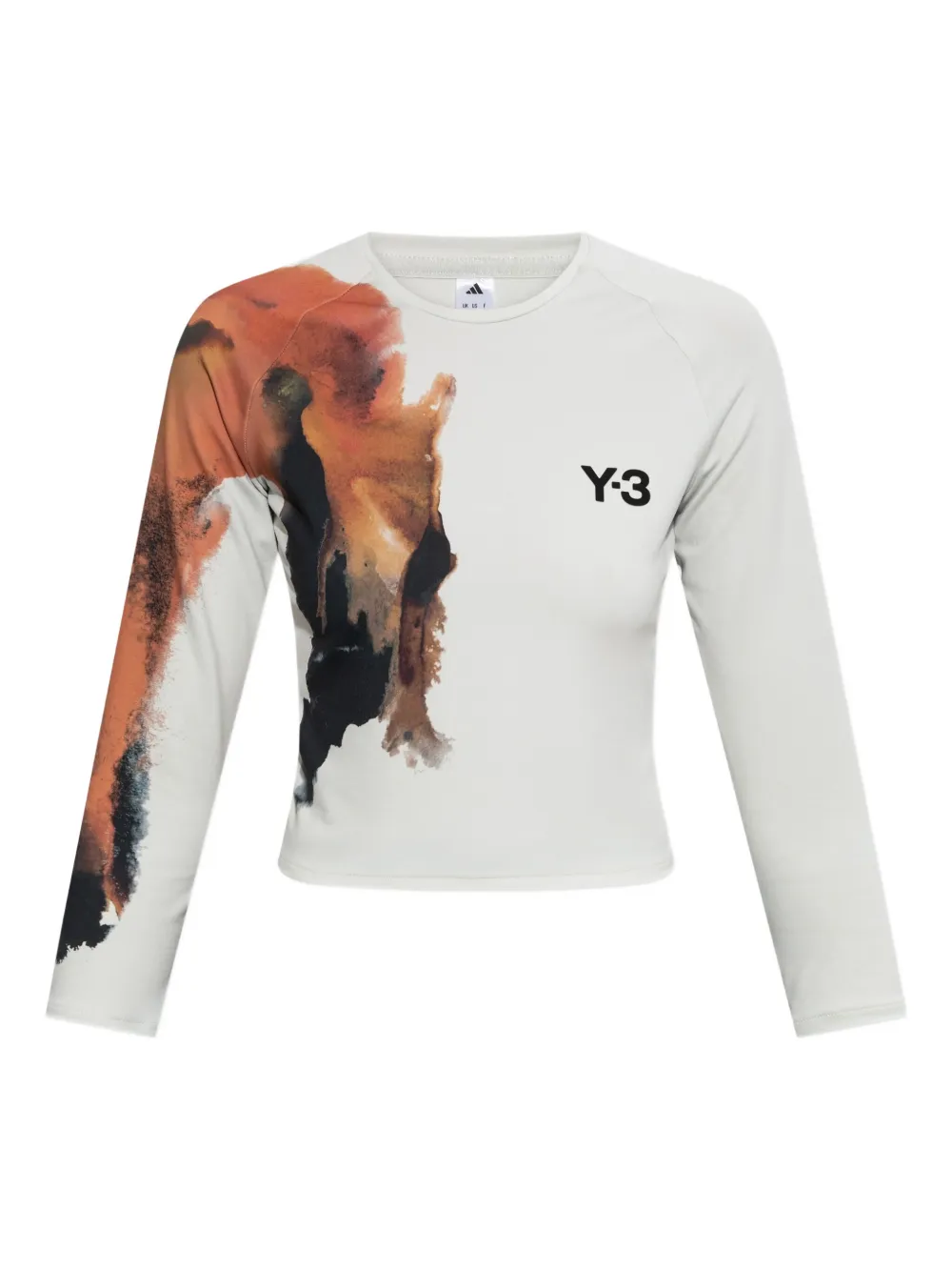 Y-3 logo-print T-shirt | Neutrals | Image 1