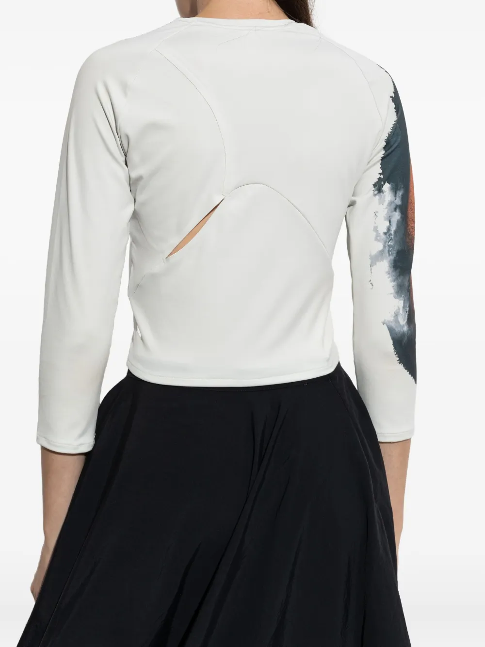 Y-3 T-shirt met logoprint Beige