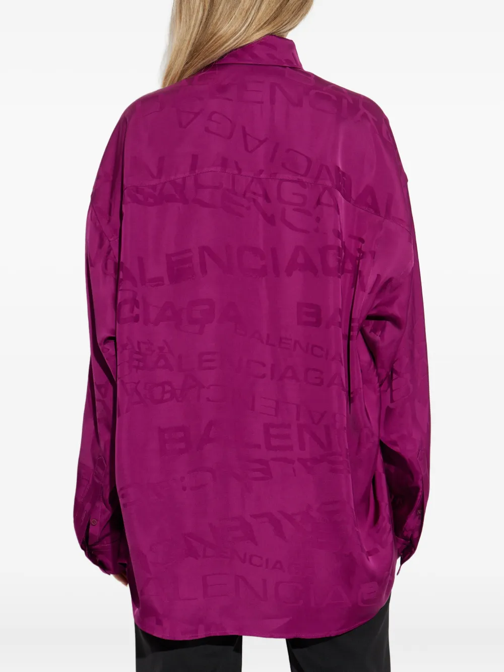 Balenciaga Shirt met logoprint Roze