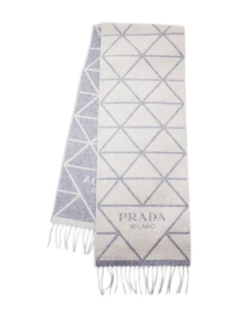 Prada Pre-Owned 2020s geometric-pattern cashmere scarf