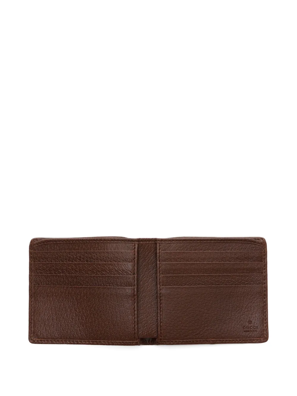 Pre-owned Gucci 2015-2024s Gg Canvas Wallet In Brown