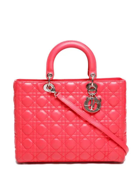 Christian Dior Pre-Owned bolsa satchel Cannage 2000