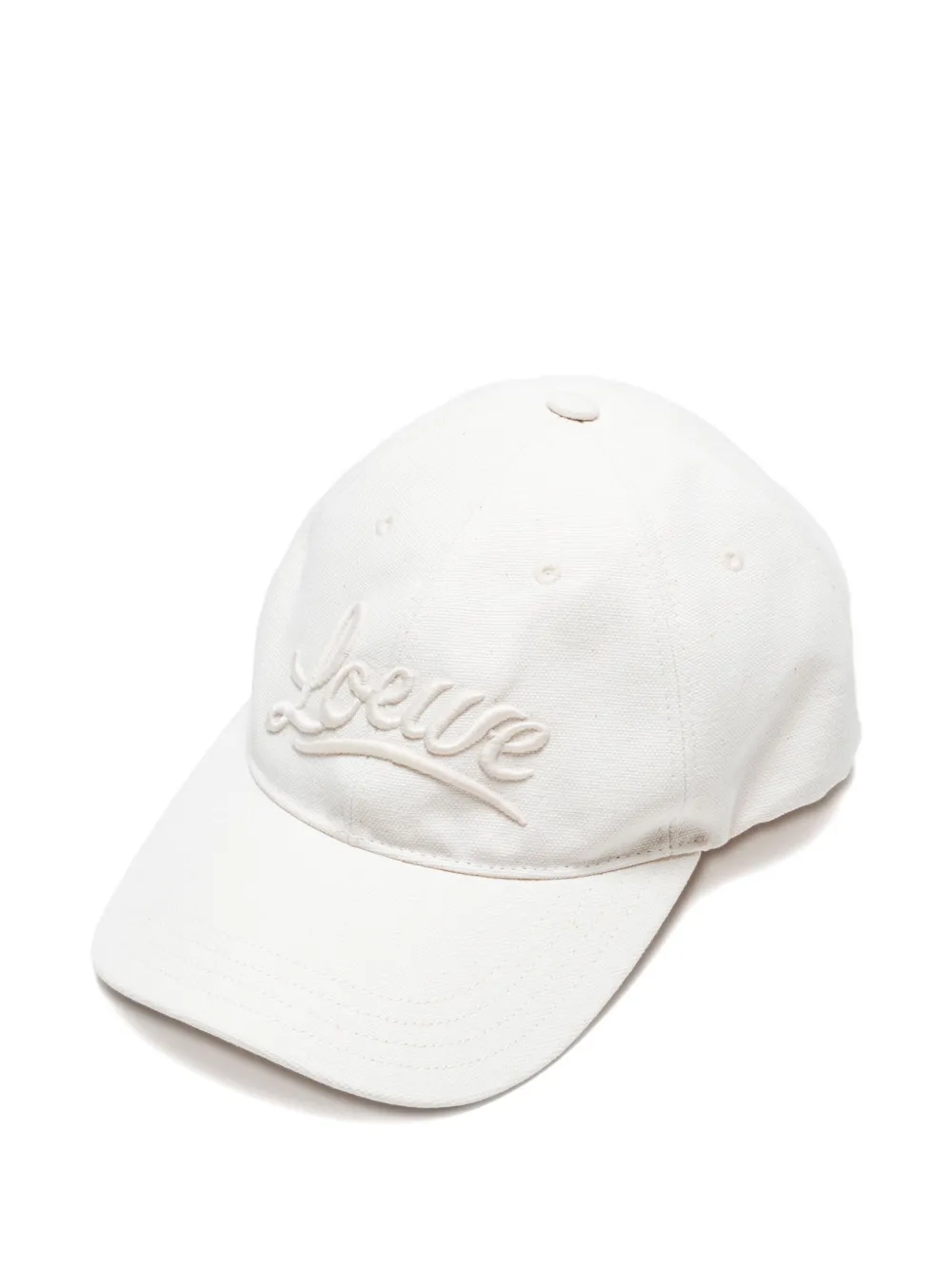 Loewe Pre-Owned 2020s logo-embroidered hat | White | Image 1