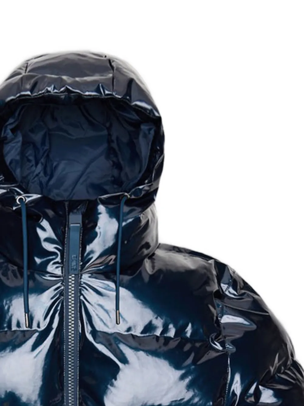 Rains High-shine Puffer Jacket In Blue