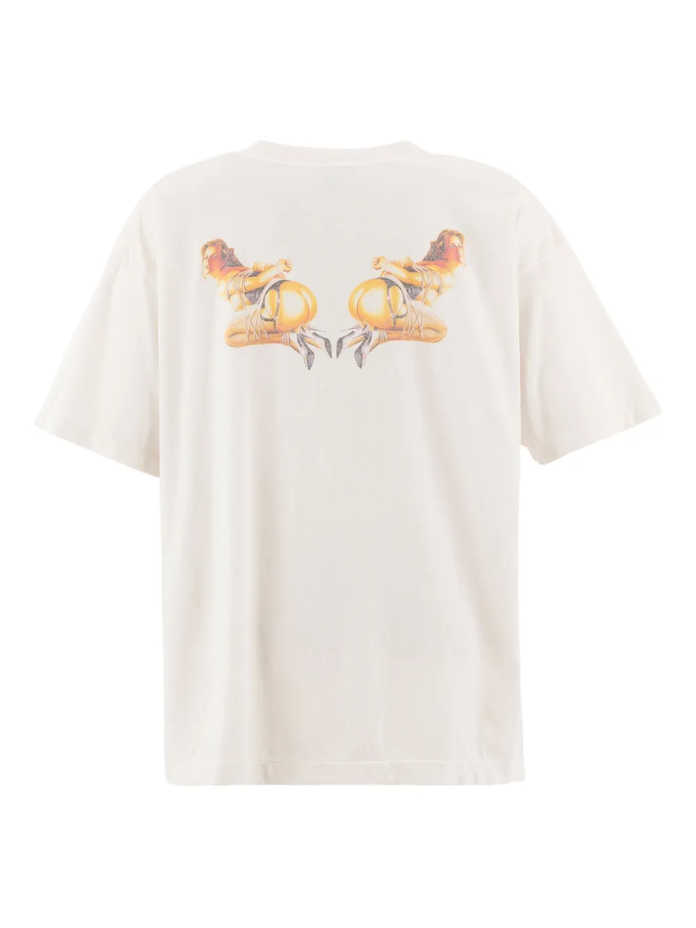 SAINT MXXXXXX graphic-print cotton T-shirt - Wit