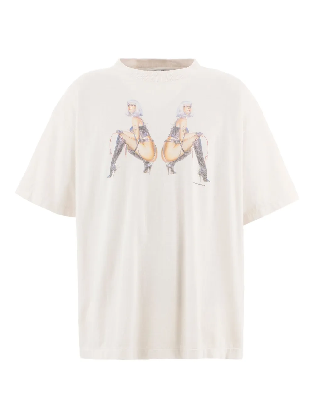 SAINT MXXXXXX graphic-print cotton T-shirt | White | Image 1