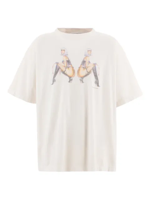 SAINT MXXXXXX graphic-print cotton T-shirt