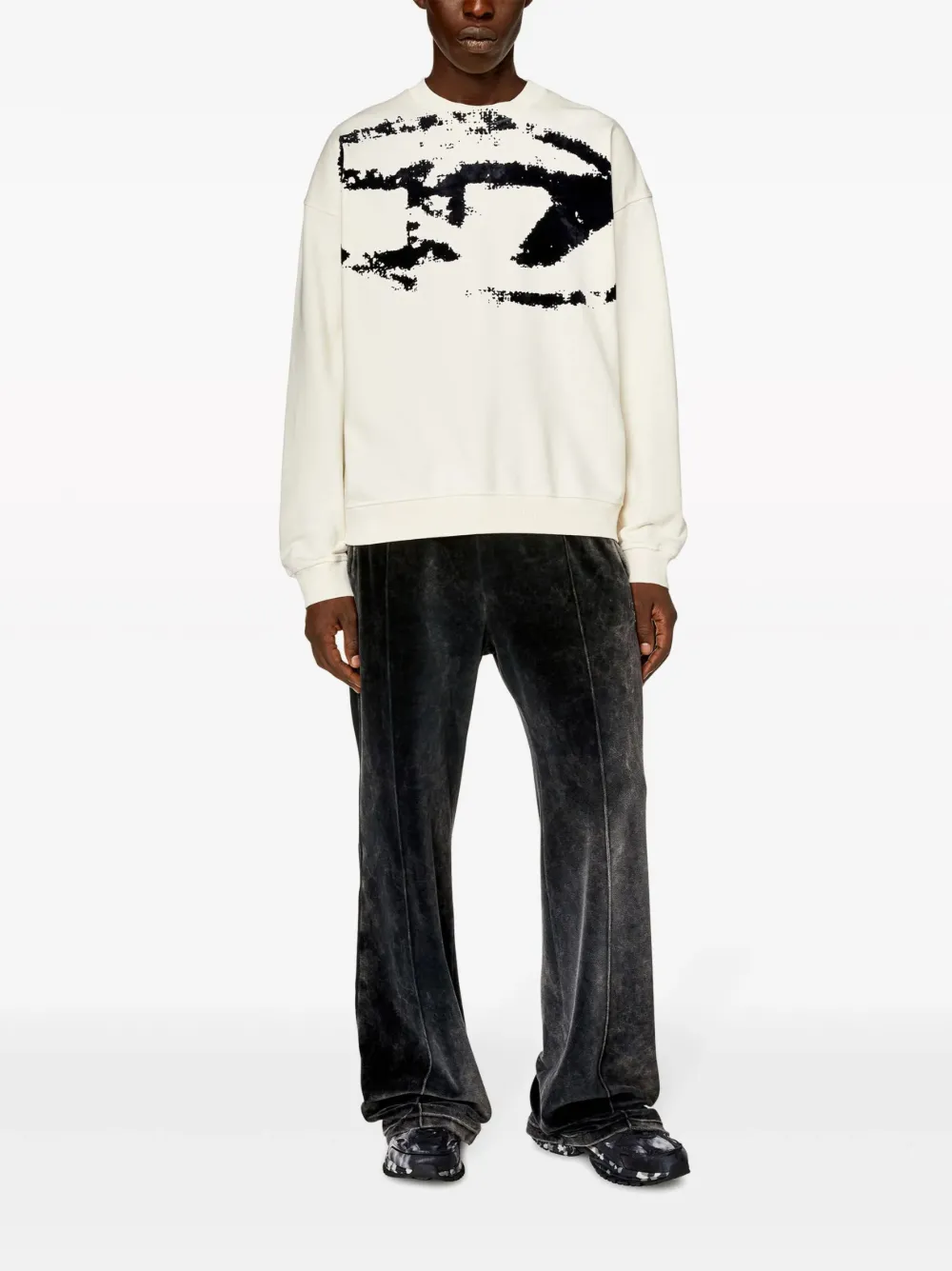 Diesel Katoenen sweater - Wit