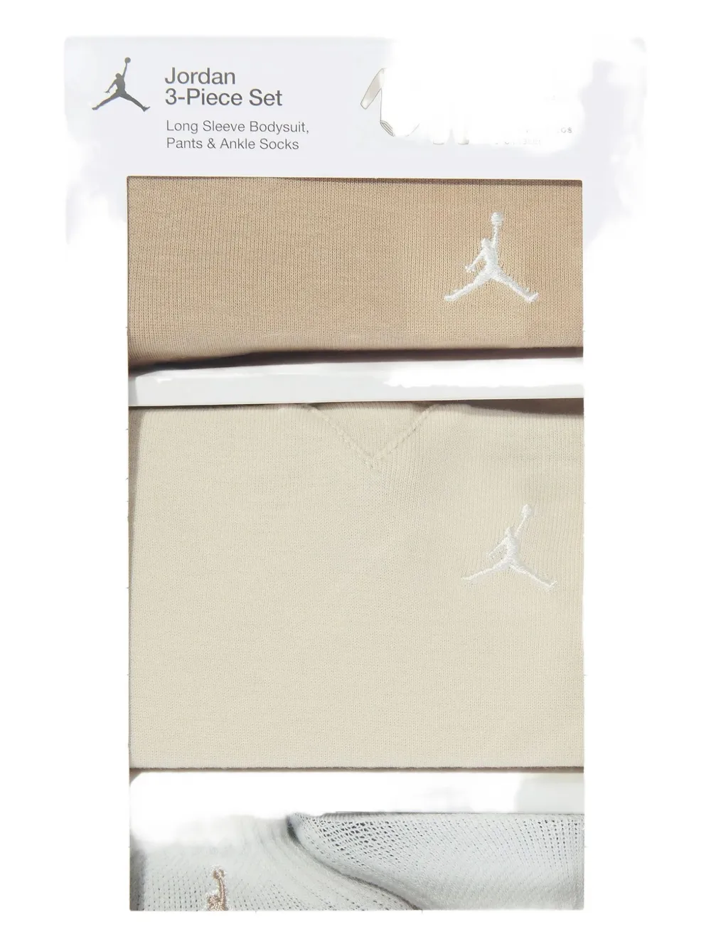 Jordan Logo Babygrow Set In White