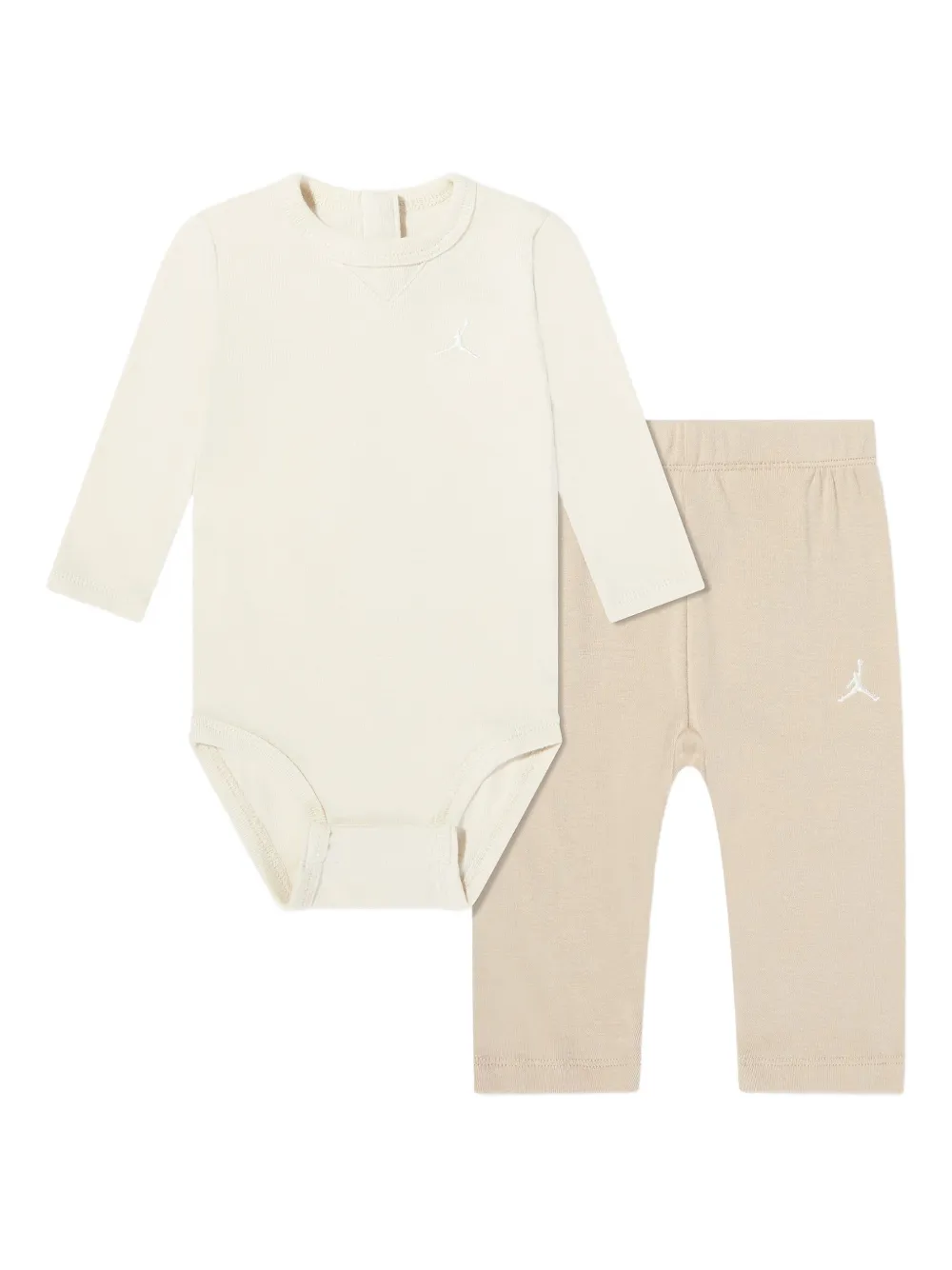 Jordan Kids logo babygrow set - Nude