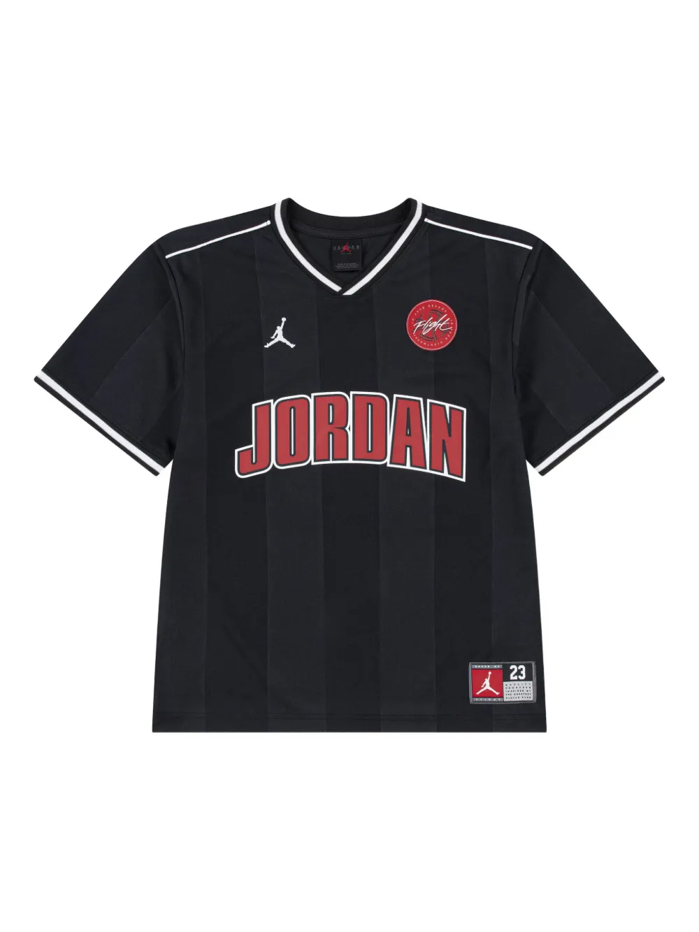 Jordan Logo-appliqué Striped T-shirt In Black