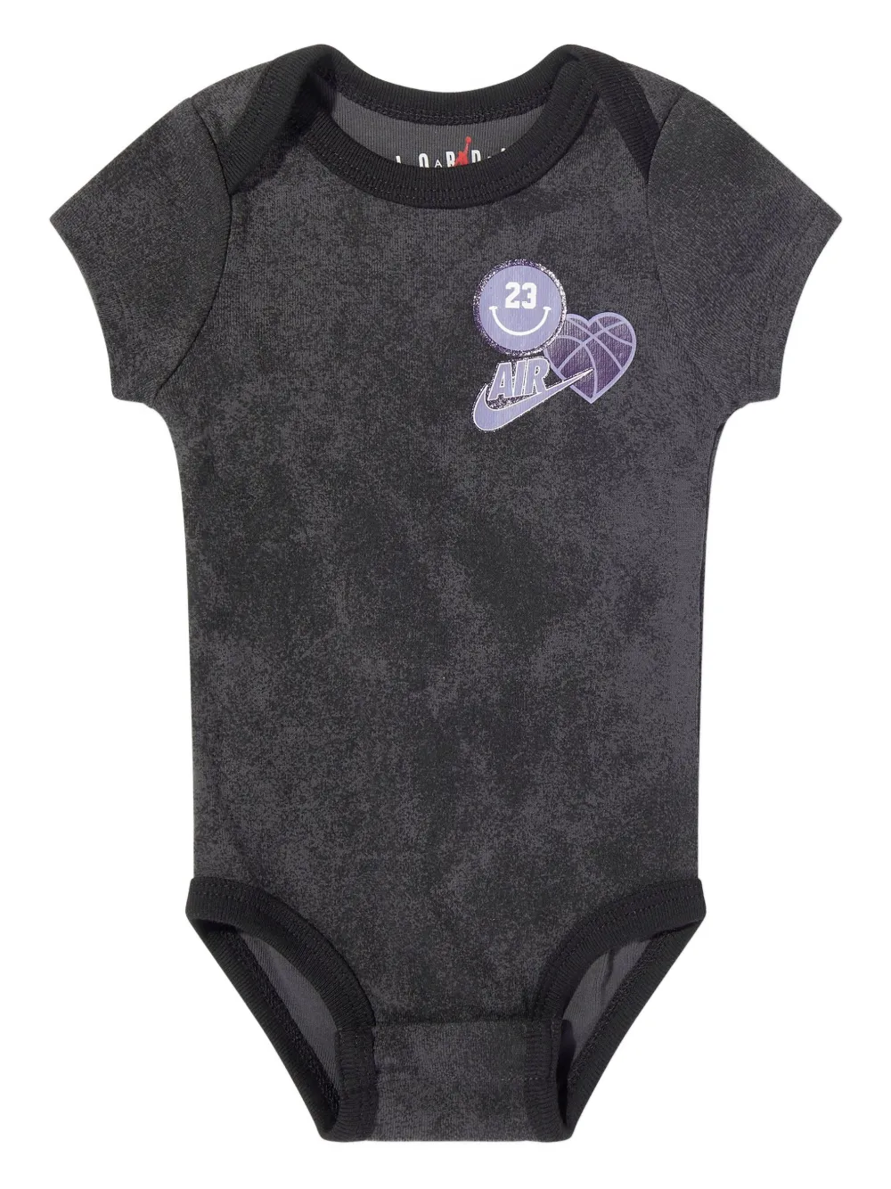 Jordan Appliqué Babygrowr Set In Black