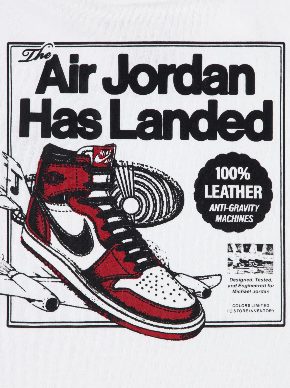 Jordan Kids' Air  Has Landed Graphic T-shirt In White