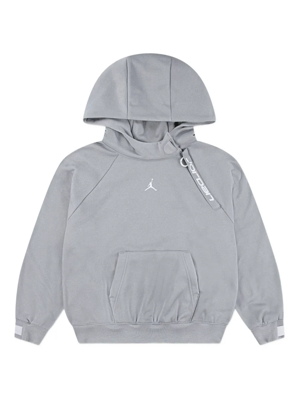 Jordan Kids hooded logo-embroidered hoodie - Grigio
