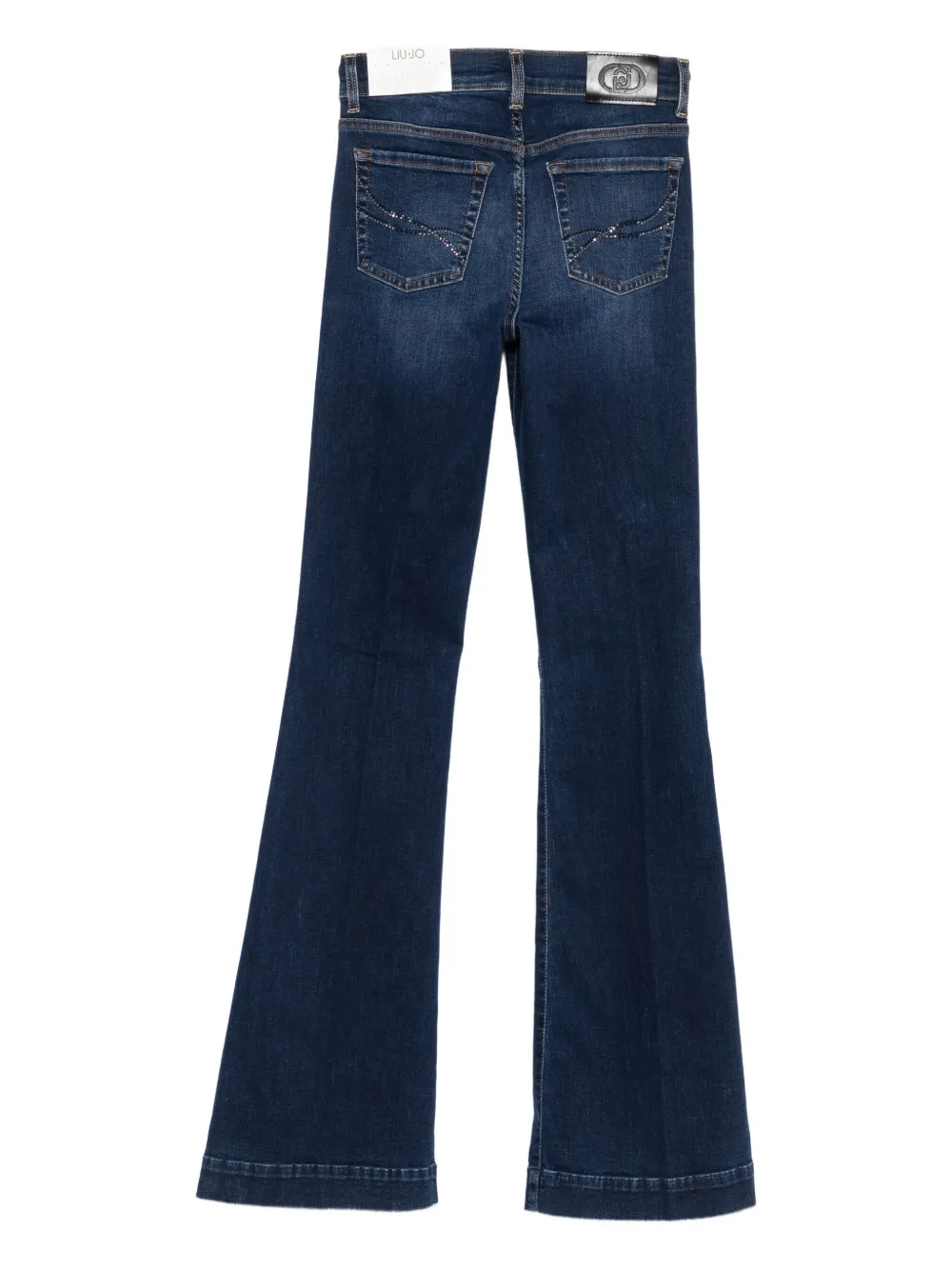 LIU JO whiskering-effect jeans - Blauw