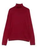LIU JO roll-neck glitter-detail jumper - Red