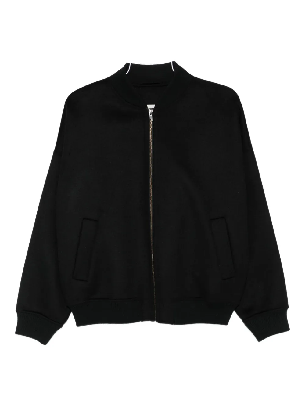 Drykorn Zip-front Bomber Jacket In Black