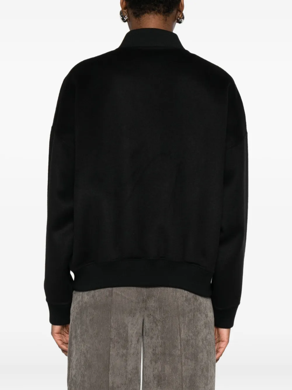 Drykorn Zip-front Bomber Jacket In Black